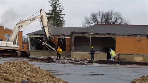 Greenville Schools Demolition Begins Youtube