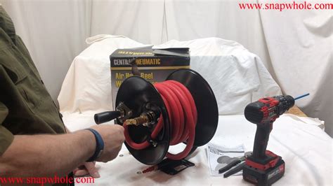 Harbor Freight Central Pneumatic Air Hose Reel With 38 In X 30 Ft