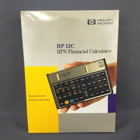 Hewlett Packard Hp 12c Financial Calculator New Open Box Hp