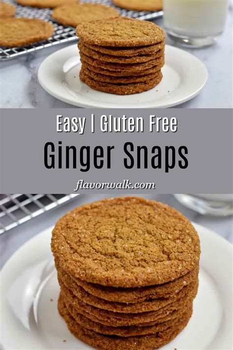 Gluten Free Ginger Snaps - Flavor Walk