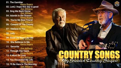 Kenny Rogers Alan Jackson Don Williams Dolly Parton Willie Nelson Best Classic Country Songs