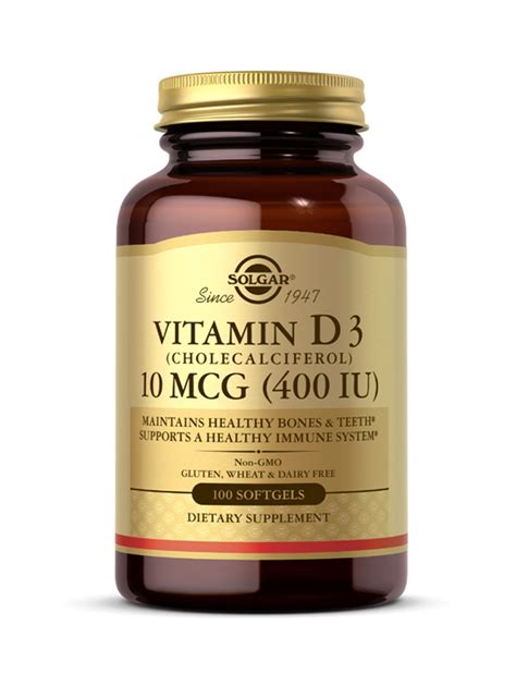 Vitamin D3 400 IU Solgar 100 Kapsula