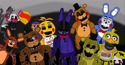 All Animatronics Fnaf2 By Connorsoneg On Deviantart