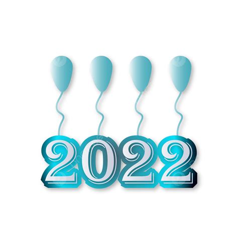 2022 Feliz Año Nuevo Tipografía Realista Vector Png Feliz Año Nuevo