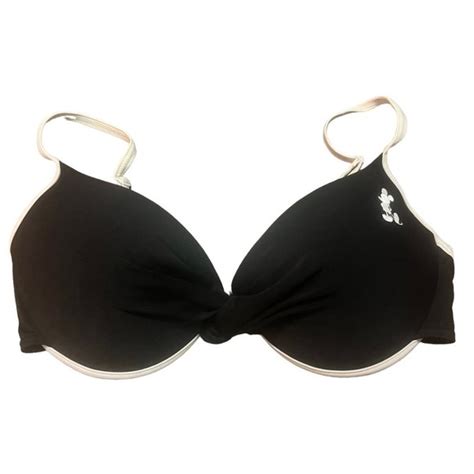 Disney Swim Disney Parks Womens Bikini Top Large Black White Swim