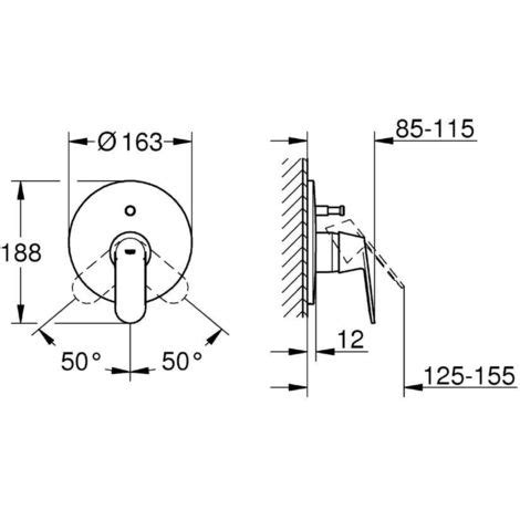 Grohe Eurosmart Cosmopolitan Set De Finition Pour Mitigeur