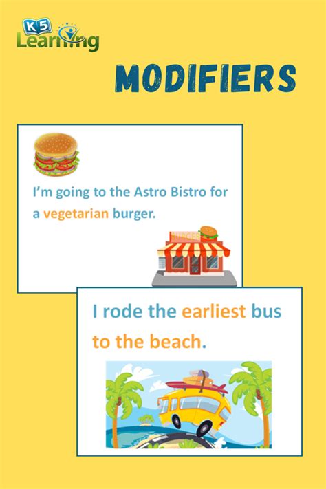 How to Use Modifiers | K5 Learning