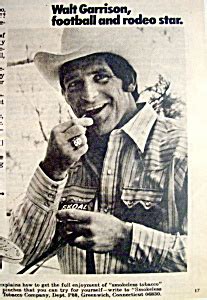 1975 Smokeless Tobacco With Walt Garrison (Rodeo Star)