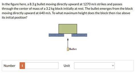 Solved In The Figure Here A G Bullet Moving Directly Upward At