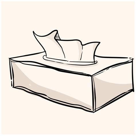 Tissue Box Doodle, a hand drawn vector doodle illustration of a tissue box. 24200837 Vector Art ...