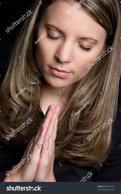 Young Girl Praying Stock Photo 32912503 Shutterstock