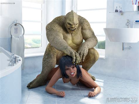 Cock suckerâs bathroom ass fuck with huge monster CartoonTube XXX