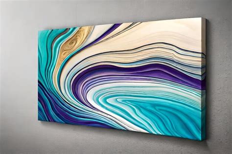 Premium AI Image | Marble abstract acrylic painting in the interior of ...