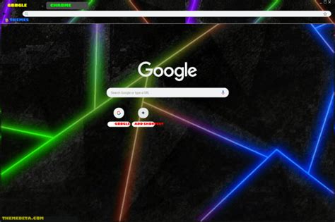 Black Rainbow Shards Chrome Theme Themebeta