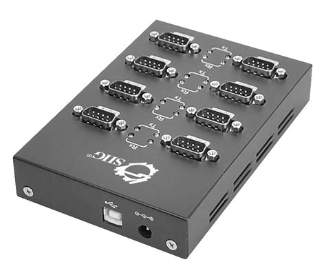 8 Port Usb To Rs 232 Serial Adapter Hub