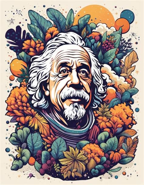 Premium AI Image | Einstein Vector illustration