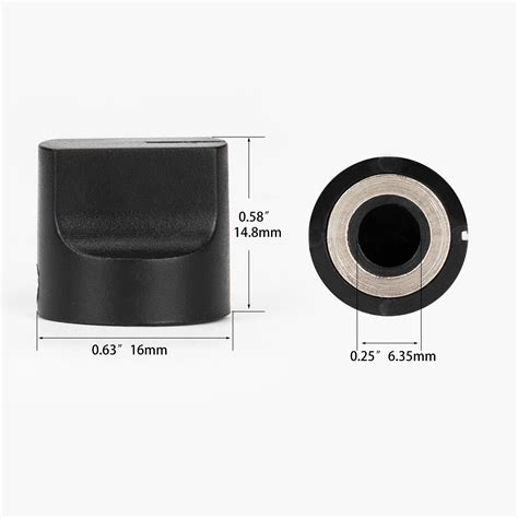 KN-1611 Plastic Guitar Pedal Knobs - 16mm O.D. - DAIER