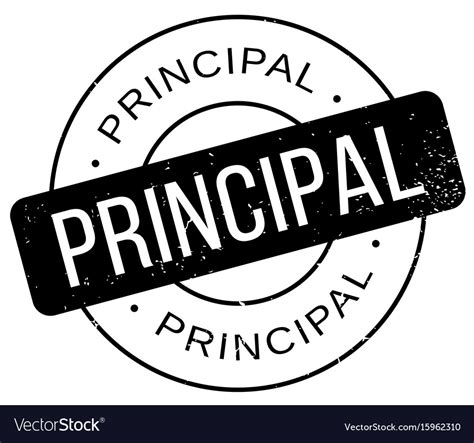 Principal rubber stamp Royalty Free Vector Image