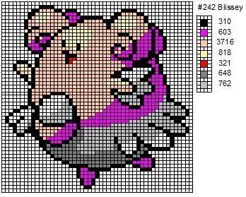 Blissey By Cdbvulpix On Deviantart Pokemon Cross Stitch Patterns