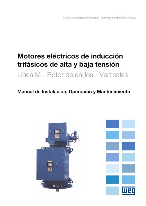 Pdf Manual De Motores El Ctricos Weg De Alta Y Baja Tensi N