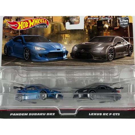 Jual Hot Wheels Premium Twin Pack Pandem Subaru BRZ Lexus RC F GT3 Shopee Indonesia