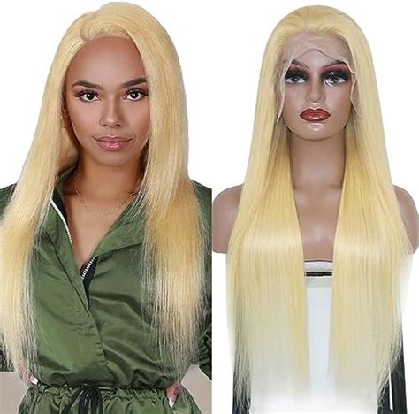 Amazon Yuumii Black Red Blonde Highlight Wig Human Hair 13X4