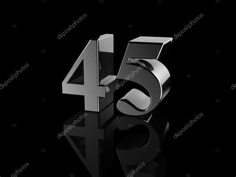 Number 45 Stock Photo by ©Elenven 64916139