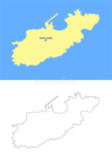 Alderney Island Map - Cdr Format Stock Vector - Illustration of anne ...