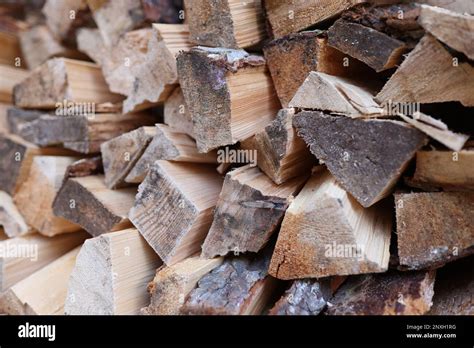 Pile Of Chopped Wood Logs For Bonfire Stock Photo Alamy