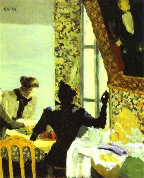 Edouard Vuillard Lenght Of Thread Or Interior With Sewing Women L