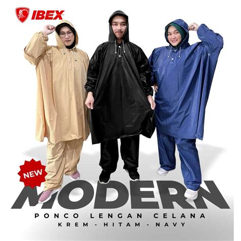 Jual Jas Hujan Ponco Lengan Celana Modern Ibex Shopee Indonesia