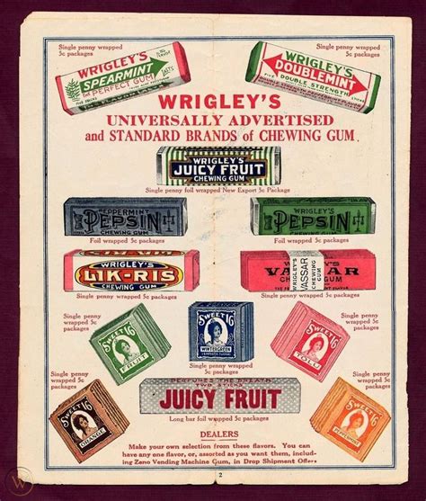 Wrigley's - chewing gum premium catalog 1