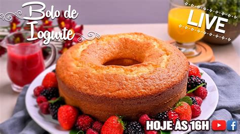 Live Bolo De Iogurte Chef Silvia Nicolau Youtube