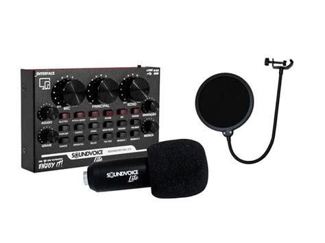 Kit Interface De Audio Soundvoice Lite Soundcast 300 Interface De