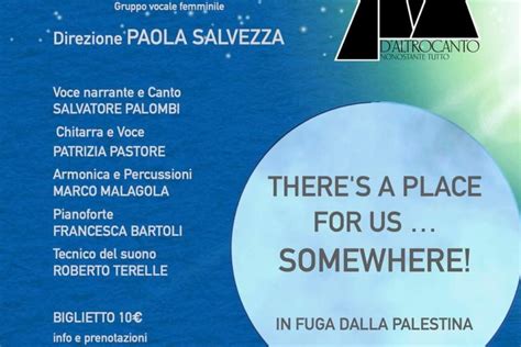 Venerd Gennaio Alle Il Concerto Theres A Place For Us