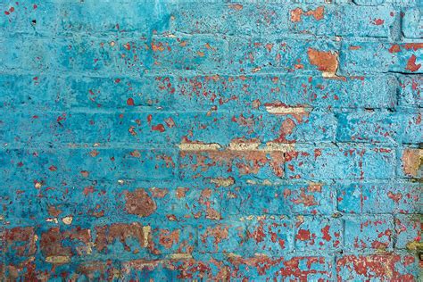 "Blue Painted Brick Wall" by Stocksy Contributor "ALAN SHAPIRO" - Stocksy