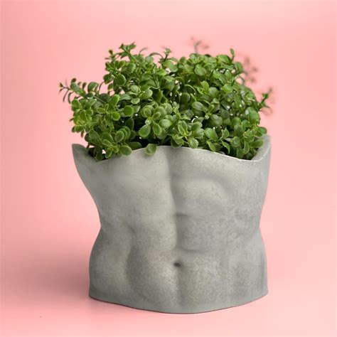 Planter Male Body Planter Pot Concrete Body Vase Planter Pots