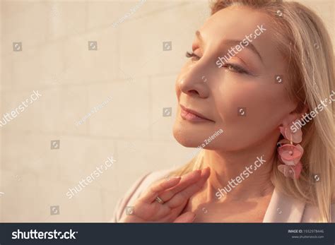 Portrait Middle Aged Woman Nude Makeup Stock Photo Shutterstock