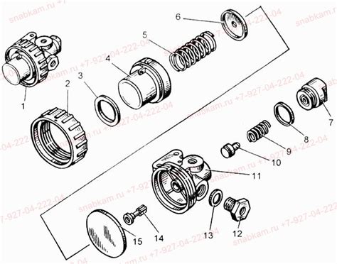 КПП КАМАЗ 152 схема каталог