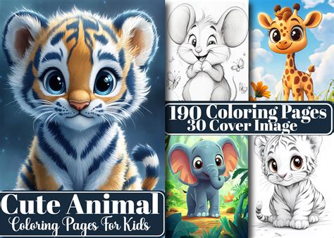 cute animal coloring book by sarah i 5