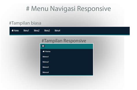 Cara Mudah Membuta Menu Navigasi Responsive Mobile Friendly Dengan