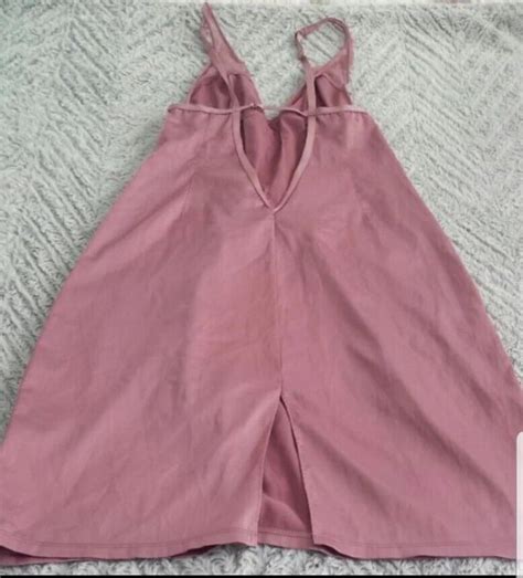 Victorias Secret Pink Satin Lingerie Nighty Slip Plun Gem