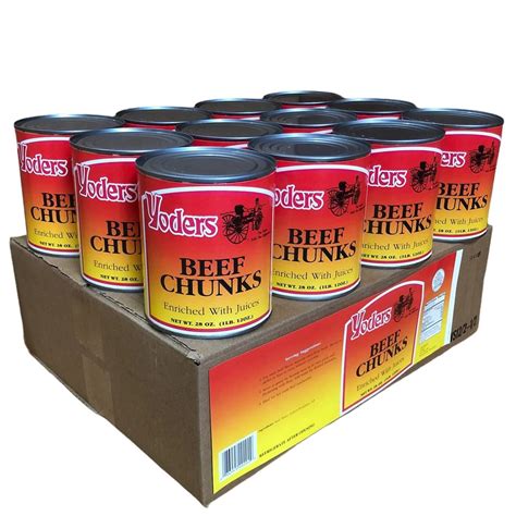 Buy Yoders Canned Beef Chunks Full Case Online At Lowest Price In India B0108o137q