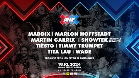 Party Nieuws Amf 2024 Maakt Volledige Line Up Bekend