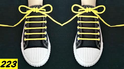 How To Tie Your Shoes😍 Creative Lacing Shoe Tutorial💗 How To Lace Shoes P223 Youtube