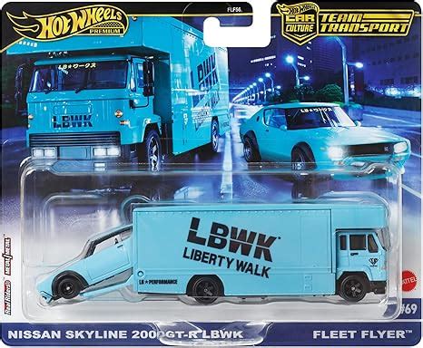 Amazon Hot Wheels Premium Car Team Transport Set LBWK Liberty Walk Nissan Skyline GT R