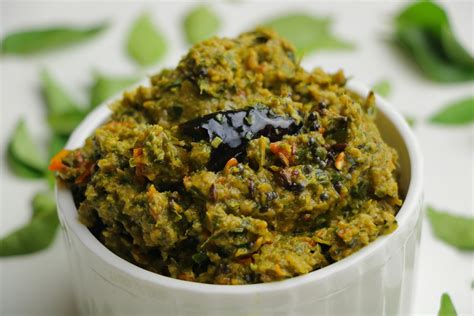 Vismaifood Tomato Curry Leaves Chutney Tomato Karivepaku Chutney