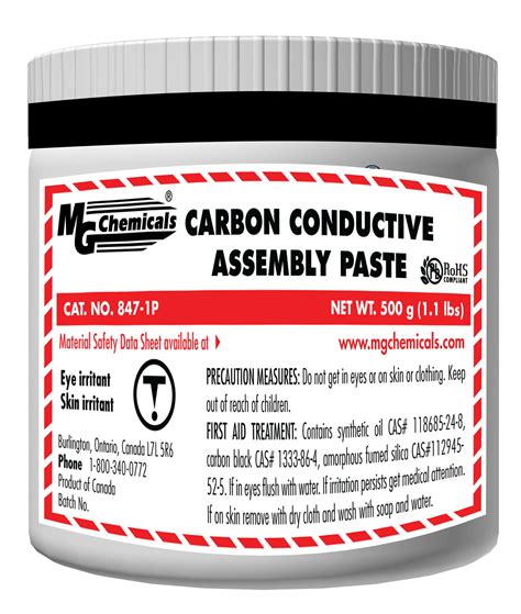 Mg Chemicals Carbon Conductive Assembly Paste 1 Pint Jar