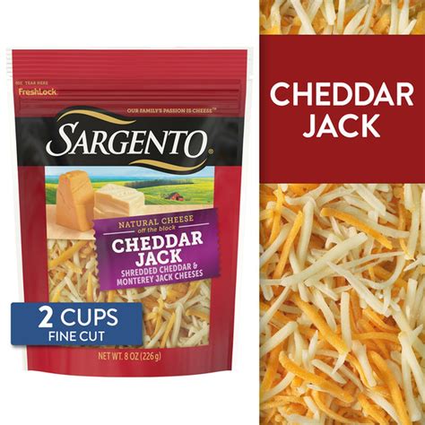 Sargento Shredded Cheddar Jack Natural Cheese 8 Oz Delivery Or Pickup