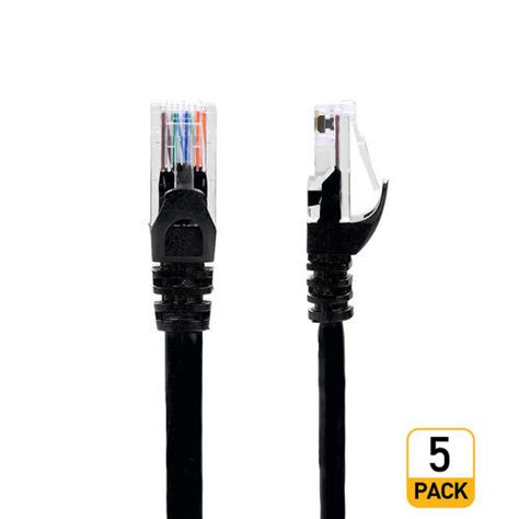 Black Box 50FT Cat6 Snagless Unshielded (UTP) Pure Bare Copper Patch Cable 550MHz — White (Single) (EVNSL-C6-UTP-50FT-WH-1PK)
